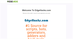 Desktop Screenshot of edgehacks.com