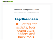 Tablet Screenshot of edgehacks.com